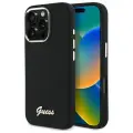 Guess GUHCP16XSMBSLK iPhone 16 Pro Max 6.9" black hardcase Silicone Script Metal Logo & Frame Foto 1