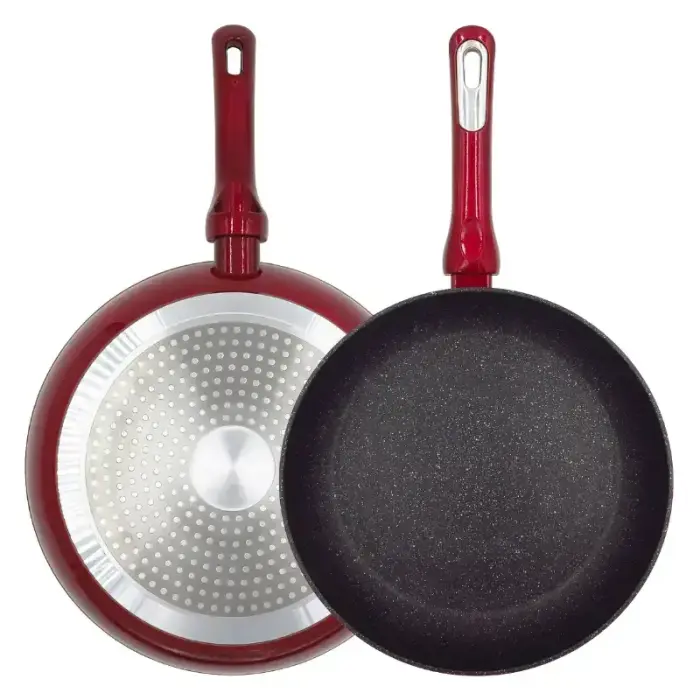 Сковорода Cosmo Ø18см индукционная красная с протектором Фото num