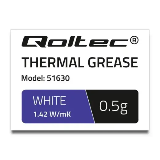 Qoltec Thermal grease 1.42 W/m-K | 0.5g | White Photo