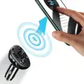USAMS Zestaw głośnomówiący C21 z transmiterem FM, Bluetooth 5.0, MP3, 2xUSB 3,4A czarny|black CC115GC01 (US-CC115) Photo