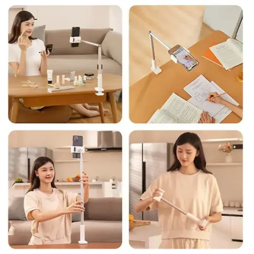 USAMS Uchwyt biurkowy teleskopowy natelefon WX Series czarny|black ZB255WXZJ01 (US-ZB255) Foto 4