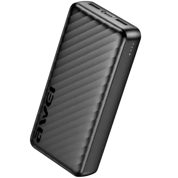 Awei P6K Pro Power Bank | 20,000 mAh | USB-A, USB-C | black