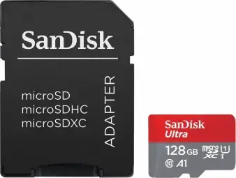 Atmiņas karte Sandisk Ultra microSDXC 128GB + SD Adapter Фото num
