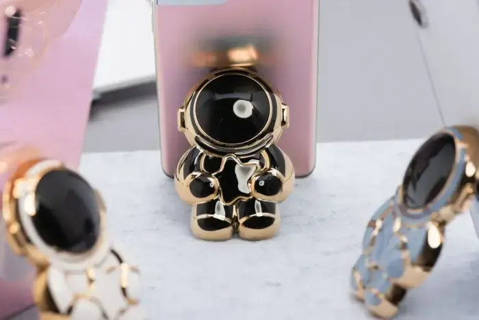 Phone stand ASTRONAUT - stick-on - black Foto 6