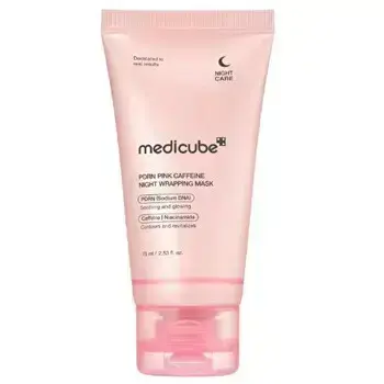 Medicube PDRN Pink Caffeine Night Wrapping Mask - Noční pleťová maska 75ml