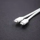 Qoltec data transfer and charging cable | USB-C to USB-C | 1m | white — Photo 6