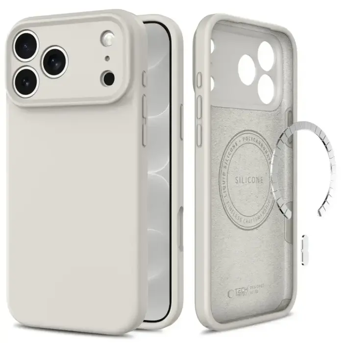 TECH-PROTECT SILICONE MAGSAFE IPHONE 17 PRO / 18 PRO TITANIUM GREY