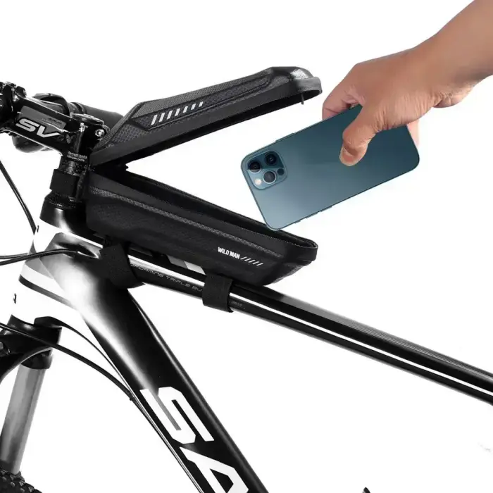 WILDMAN traveling bag for bike frame with zipper 1L ES5 black Photo