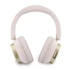 Guess Rectangle Metal Script Logo ENC Wireless Headphone Pink — Foto 2