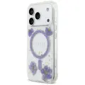 Case Guess Resin Flowers Glitter MagSafe for iPhone 17 Pro purple Foto 2