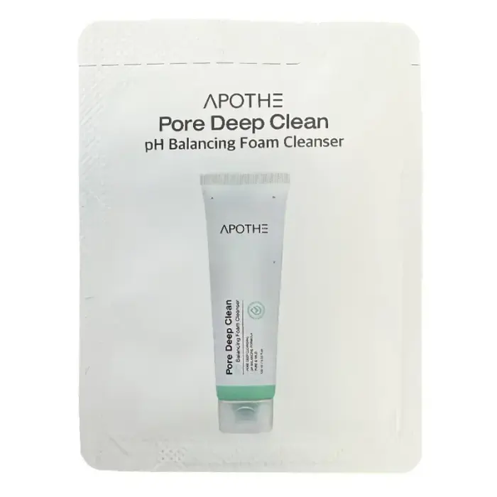 APOTHE SAMPLE Pore Deep Clean pH Balancing Foam Cleanser Sam...