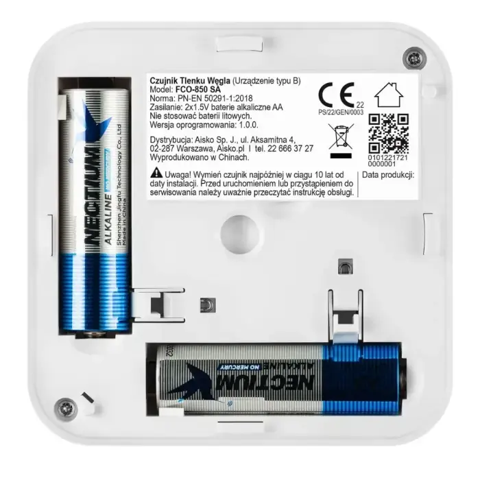 Firesco FCO-850 SA Carbon Monoxide Detector Foto 3