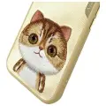 Nimmy Big Eyed Pet 2.0 Cat phone case for iPhone 15 brown Photo