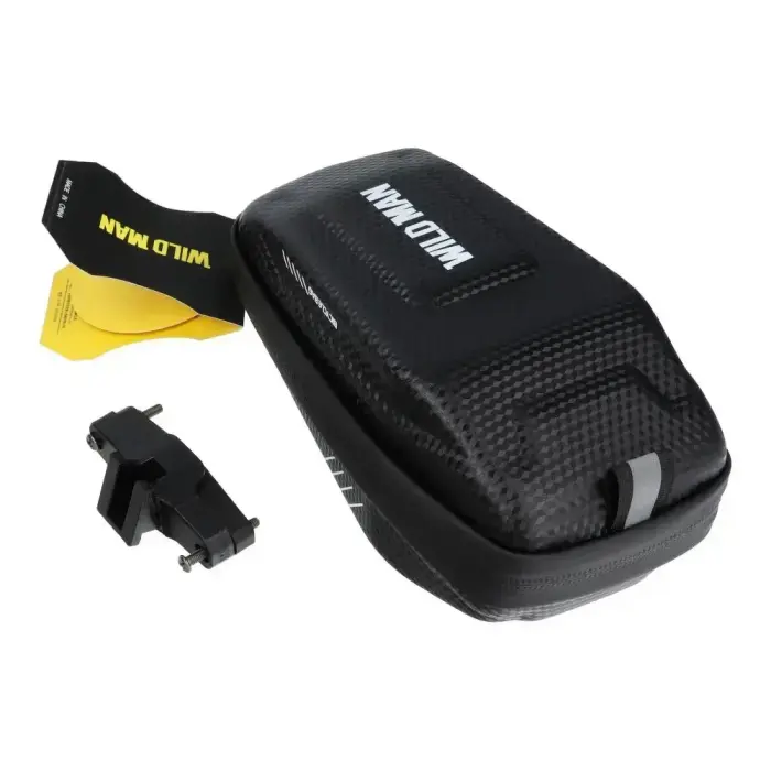 WILDMAN traveling bag under bicycle saddle with zipper E7S 0,8L black Photo