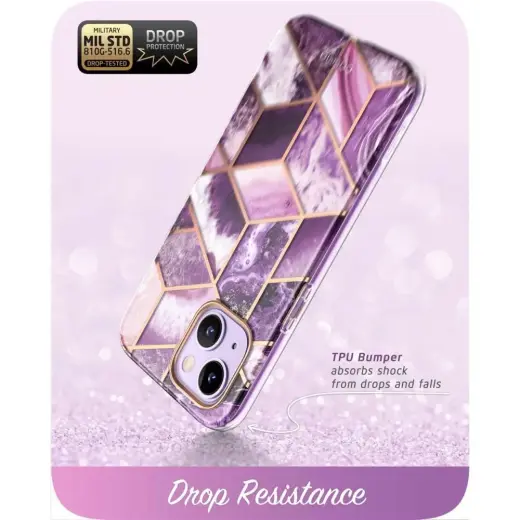 Supcase COSMO IPHONE 14 PLUS MARBLE PURPLE Photo