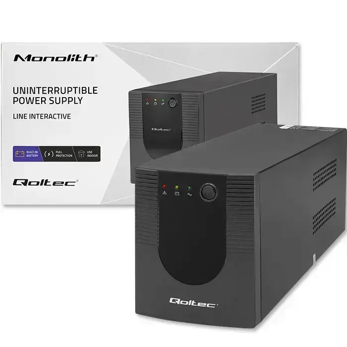Qoltec Uninterruptible power supply UPS Line Interactive | Monolith | 1200VA | 720W Foto 8