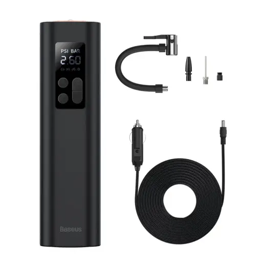 Baseus Mini Car Air Compressor Cigarette Lighter Socket Black (CRCQ000001) Foto 15