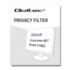 Qoltec Privacy filter 20" | 16:10 | Eye protection | Panoramic Foto 3