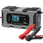 Qoltec Intelligent microprocessor charger 12V 10A | Rectifier with repair function for AGM GEL LiFePO4 battery | LCD Photo