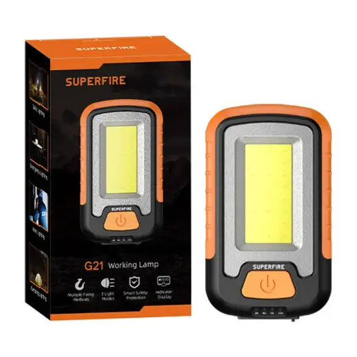 Workshop Flashlight Superfire G21, 650lm, USB Photo