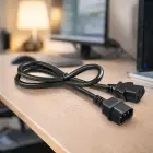 Qoltec Power cable IEC C13 | C14 | 3x1.00mm² | Pure copper Cu | 1m Фото num