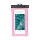 Waterproof bag for mobile phone with plastic closing AIRBAG pink Photo