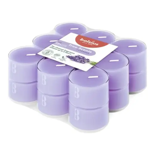 Tealights aroma. 18 pcs.True Scents lavender