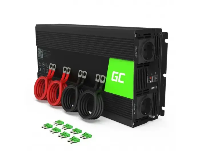 Invertors Green Cell® 24V līdz 230V Pure sine 3000W