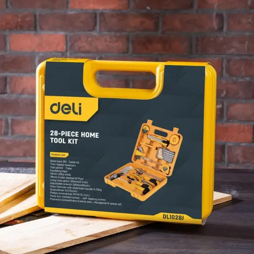 Набор бытовых инструментов DELI TOOLS 28шт|set Yellow Фото num