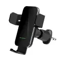 Wozinsky WEDZ-3Y8S clamp car holder with 15W inductive charger for phone on the air vent - black Фото num