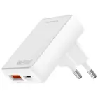 Wall Charger 4smarts FlatPlug Duos 20W GaN USB-C + USB-A white Foto 1