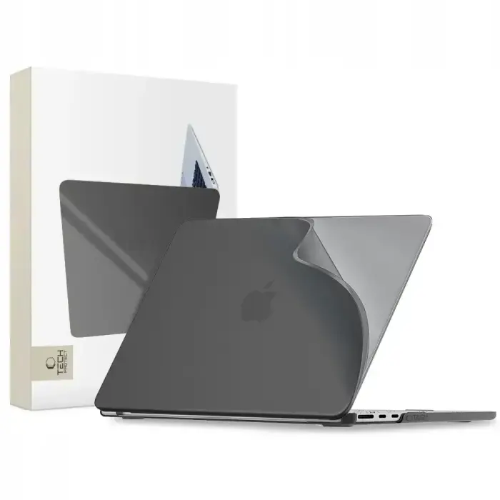 Tech-Protect SoftShell cietais apvalks datoram MacBook Air 15" M2-M5 (2023-2026) melns