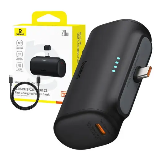 Внешний аккумулятор (powerbank) Baseus Compact 5000mAh, 20W, Тип C Фото num