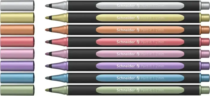 Laineri SCHNEIDER Paint - it, 8 metāliskas krāsas iepakojumā Foto 3