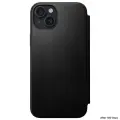 Nomad Modern Leather Folio case for iPhone 15 Plus 6,7" black Фото num