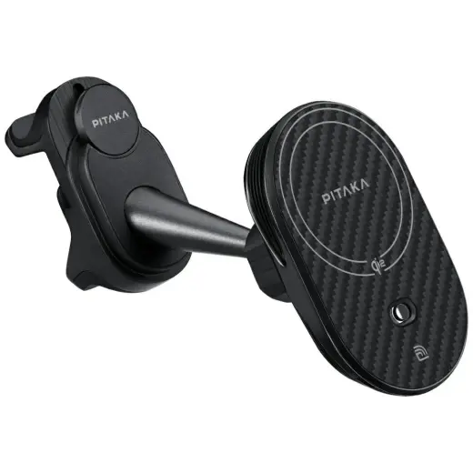 Car mount with wireless charger PITAKA MagEZ Pro 2 Qi2 Tesla Magsafe for Tesla Model 3|Y black gray Foto 3