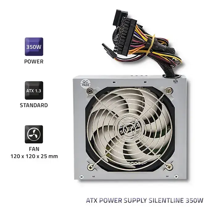 Qoltec ATX power supply SilentLine 350W Foto 2
