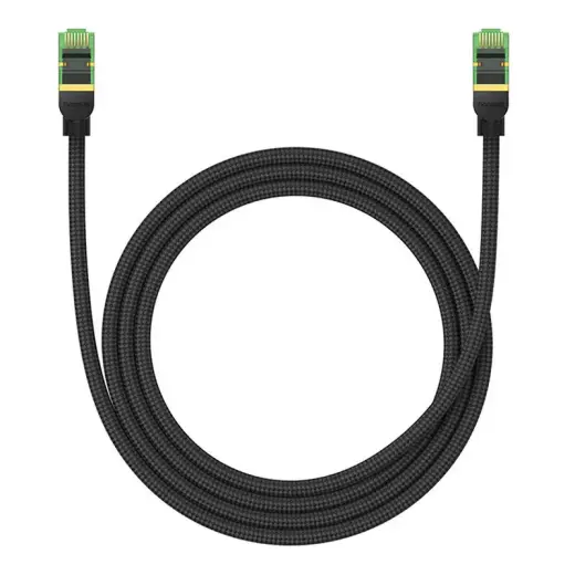 Pīts tīkla kabelis cat.8 Baseus Ethernet RJ45, 40Gbps, 1,5 m (melns) Foto 3