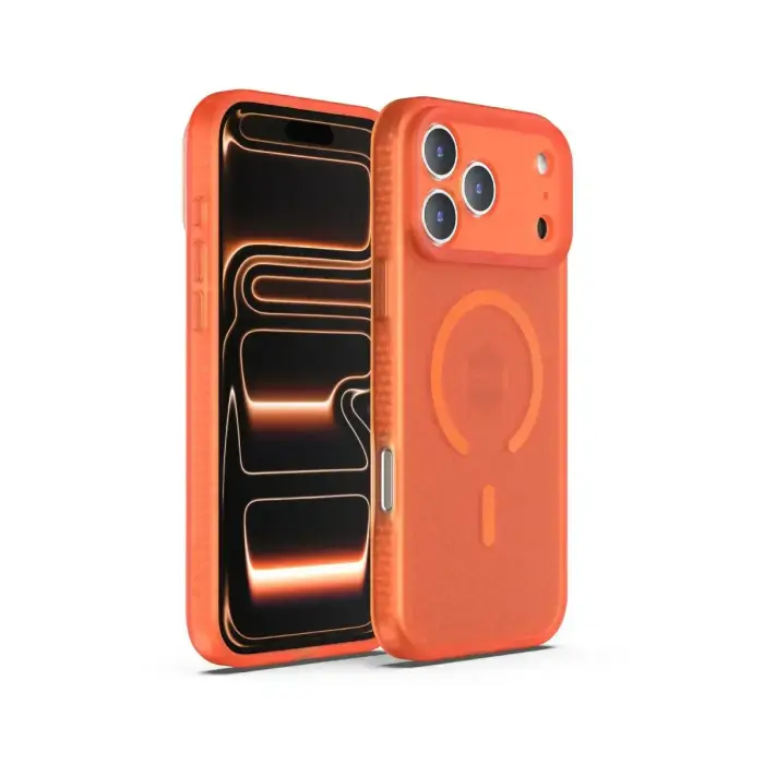 X-ONE Dropguard 3S Shock Dominator compatible with MagSafe for iPhone 17 Pro orange