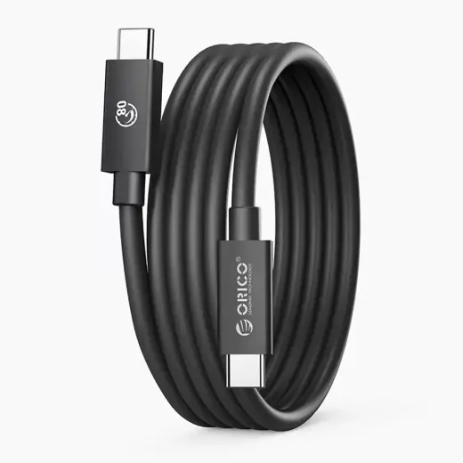 Orico USB4 Thunderbolt5 Cable 80Gbps 240W USB-C to USB-C 2m - Black