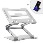 Wozinsky WRS-CPY75DSS Aluminum Laptop and Tablet Stand + Free Smartphone Stand - Silver Foto 6