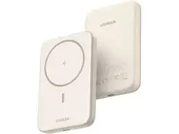 UGREEN ārējais akumulators (powerbank) | 5000 mAh | 15W | USB-C, MagSafe | bēšs Foto 1