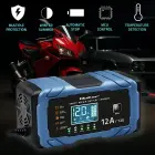 Qoltec Intelligent microprocessor charger 12V 12A | Rectifier with repair function | AGM GEL LiFePO4 | 9-stage charging  Photo