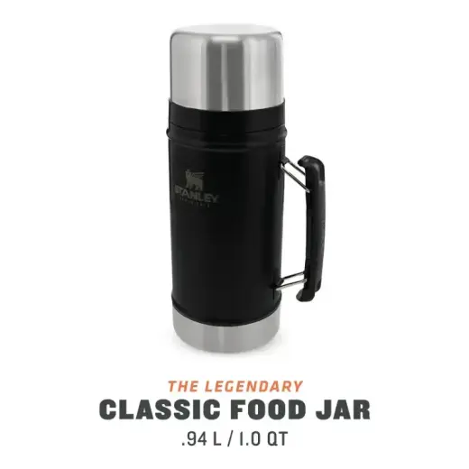 Food thermos The Legendary Food Jar 0,94L mat black Photo