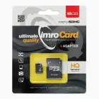 IMRO memory card microSD 16GB 100MB/s class 10 UHS I with adapter SD Foto 1