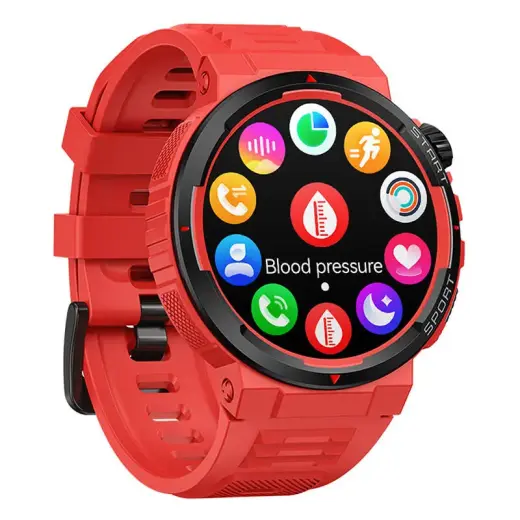 Zeblaze Ares 3 Plus Smartwatch (Red) Фото num