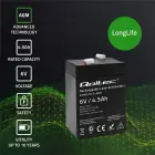 Qoltec AGM battery | 6V | 4.5Ah | Maintenance-free | Efficient| LongLife | for UPS, scale, cash register Foto 3