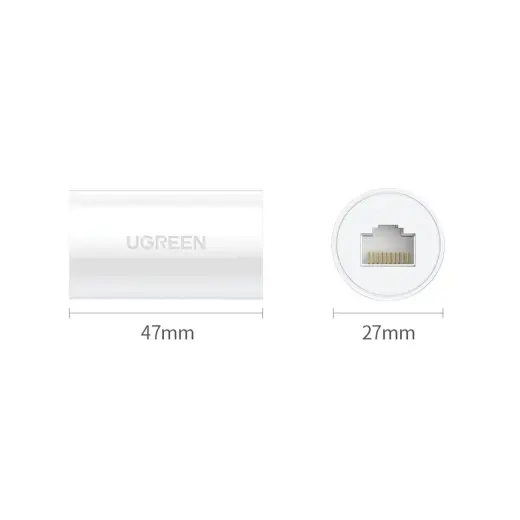 Ugreen NW116 RJ45 network connector - white Photo