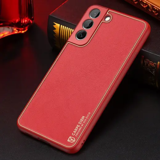 Dux Ducis Yolo elegant cover made of ecological leather for Samsung Galaxy S22 + (S22 Plus) red Foto 10