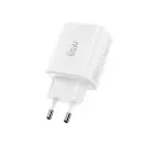 Зарядное устройство Tech-Protect NCA65W-GAN | 65W | PD, QC, GaN | USB-C, USB-A | белое — Фото 3